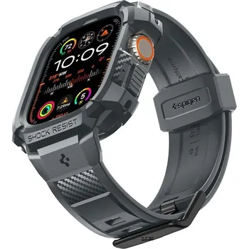 Pouzdro na mobilní telefon SPIGEN RUGGED ARMOR ”PRO” APPLE WATCH ULTRA 1 / 2 49 MM DARK GREY ACS07390 Šedá