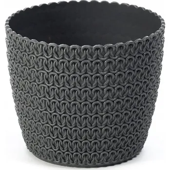 Květináč Květináč plast černý Lamela 31,5 cm x 36 x 31,5 cm