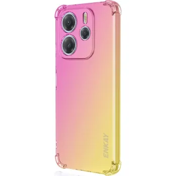 IMAK 104075 ENKAY GRADIENT Ochranný kryt pro Xiaomi Redmi Note 14 PINK YELLOW