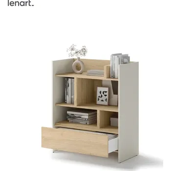 regál Dig-net nábytek Regál Lenart BED CONCEPT BC-25 | kašmír / dub nagano