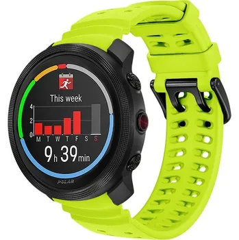 VSECHNONAMOBIL 104451 SILICONE Vyměnitelný řemínek pro Polar Vantage M3 světle zelený