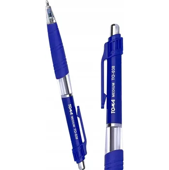 Psací Propiska OFFICE MODRÉ Automatické pera Toma 5 KUSŮ