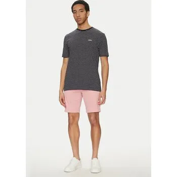 Pánské oblečení BOSS T-Shirt TalesStripe 50499334 Černá Relaxed Fit XL