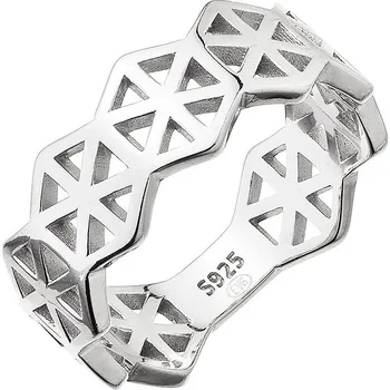 Prsten Stříbrný vzorovaný prsten 65020 Velikost: 50 (průměr 15,9 mm)