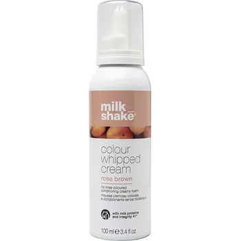 Milk Shake Colour Whipped Cream Barevná bezoplachová vyživující pěna 100 ml - ROSE BROWN