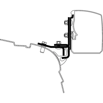 Markýza Thule Adapter T 3200 VW T5/T6 Minivan Brandrup Rail, 2 kusy