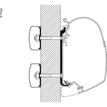 Markýza Plochý adaptér 5 3,5m