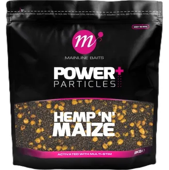 Nástraha Mainline Ochucený Partikl Power+ Hemp 'N' Maize 2 kg
