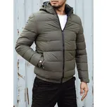 Khaki pánská prošívaná zimní bunda s kapucí TX4846 Velikost: 3XL
