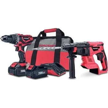 Worcraft 114280 Set WSET-04, S20Li ShareSYS, kladivo, šroubovák, nabíječka, 2x 4.0 akumulátor + brašna