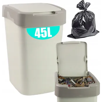 Odpadkový koš Odpadkový koš Viking 45 l béžový