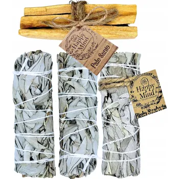 Čajovna Vonné tyčinky Happy Mind Bílá Šalvěj Palo Santo