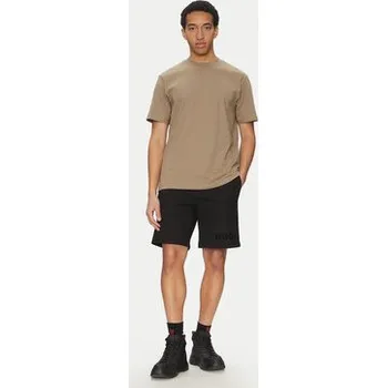 Pánské kraťasy HUGO Sportovní kraťasy Dinkoe 50535260 Černá Relaxed Fit S