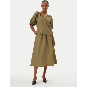 Dámská sukně DKNY Trapézová sukně P5BNSAFC Zelená Regular Fit XS