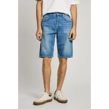 Pánské kraťasy Pepe Jeans Pánské kraťasy RELAXED SHORT CALLEN Barva: denim (odpovídá obrázku), Velikost: W30