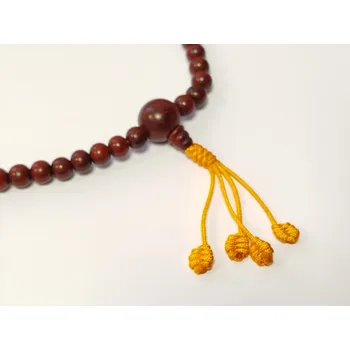 Náhrdelník Mala z růžového dřeva velká Barva: Žlutá