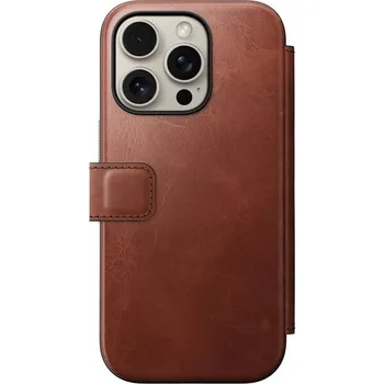 Nomad Modern Leather Folio MagSafe pouzdro iPhone 16 Pro olde dublin