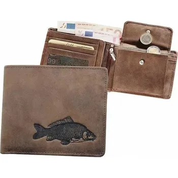 Peněženka E-myslivost Rybářská kožená peněženka - kapr