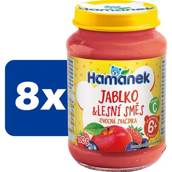 Hamánek Jablko a lesní směs - 8 x 190 g