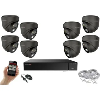 Kompletní kamerový systém Monitorrs Security AI IP 8 kamerový set 5 Mpix GDome (6371K8) (Monitorrs Security)