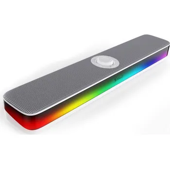 Elektronika A4tech BLOODY S10, podsvícený herní soundbar, BT + USB, bílá
