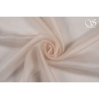 Hedvábný šifon, světle růžový, sartor.cz
