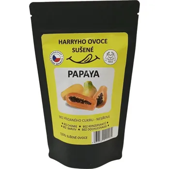 Sušené ovoce SUŠENÁ PAPAYA 120g (PAPAYA Sušená nesířená bez přidaného cukru)
