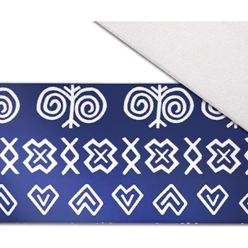 Stuha saténová 5 cm čičmany modré