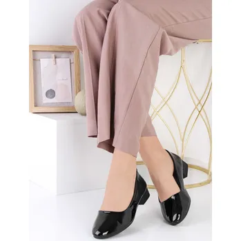 Dámské baleríny Cathay moda Černé lakované baleríny 3710-9B Velikost: 37