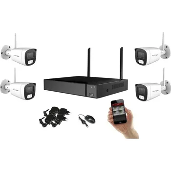Kompletní kamerový systém Monitorrs Security Wifi IP 4 kamerový set 8 MPix (6125K4) (Monitorrs Security)