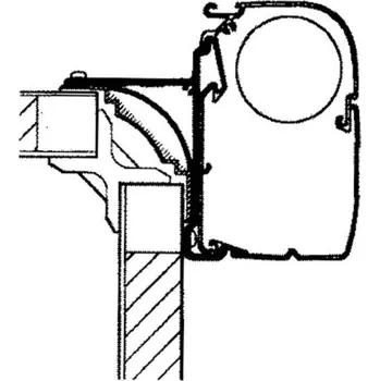 Markýza Adaptér markýzy Omnistor pro polointegrovaná vozidla Adria