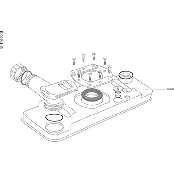 Chemické WC PP posuvný knoflík nádrž na odpadní vodu C2/C3/C4 do 15.6.2000