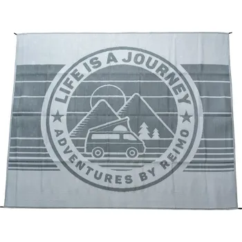 Příslušenství ke karavanu Markýzový koberec LIFE IS A JOURNEY 2,5x2,6m, materiál: PP, vč