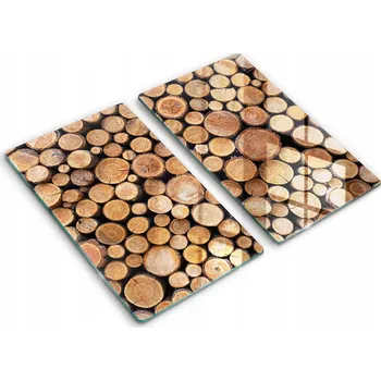 Obraz Multifunkční Dekorativní Skleněné Desky do Kuchyně 2x30x52 cm Kmeny stromů