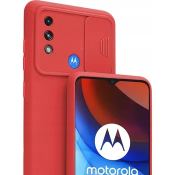 Pouzdro na mobilní telefon Zadní Kryt KrainaGSM pro Motorola Moto E7 Power, červený