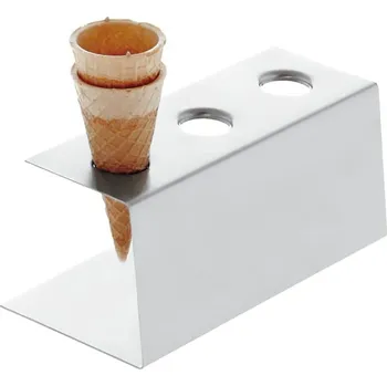 Naběračka na zmrzlinu Sambonet Paderno Industrie DRŽÁKY KORNOUTKŮ NA ZMRZLINU Varianta: ZÁSOBNÍK NA KORNOUTKY NA ZMRZLINU