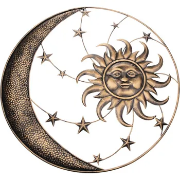 Dakls Dekorace nástěnná Slunce vpravo kov, 75x75cm