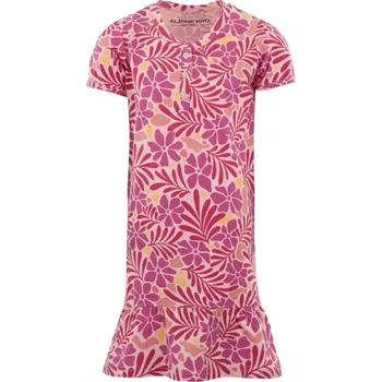 Dívčí šaty Dívčí šaty ALPINE PRO QAWO 128/134 Růžová, Béžová, Červená