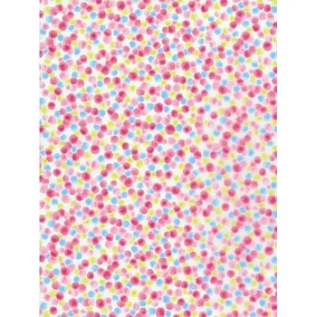 Obraz PAPÍR s barevnými puntíky pro DECOUPAGE, ozdobný arch 30 x 40 cm, Decopatch