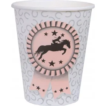 Party nádobí Narozeninové Kelímky s motivem jízdy na koni 270ml 10 ks