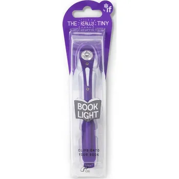 Lampička Fialová LAMPIČKA NA KNIHU IDEÁLNÍ PRO ČTENÍ, Světlo na Čtení Jasné