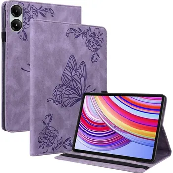 Pouzdro na tablet VSECHNONAMOBIL 104272 ART BUTTERFLY Zaklápěcí pouzdro pro Xiaomi Redmi Pad Pro / Pad Pro 5G fialové