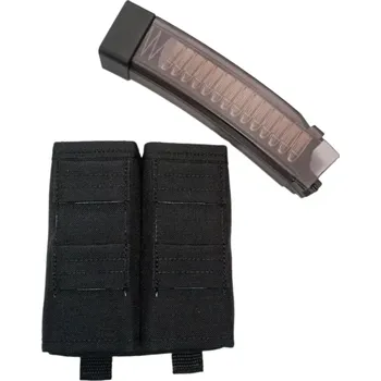 Fast kydex samosvorná dvoj sumka EVO 3 scorpion / MP5 / MP7 molle - černá