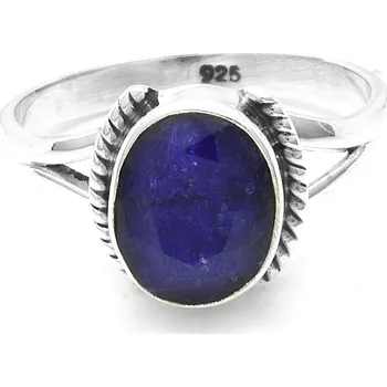 Prsten Stříbrný prsten safír - 66