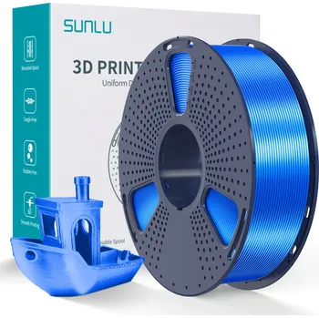 Filament Sunlu PLA+ Silk Modrá, hedvábný efekt, 1 kg
