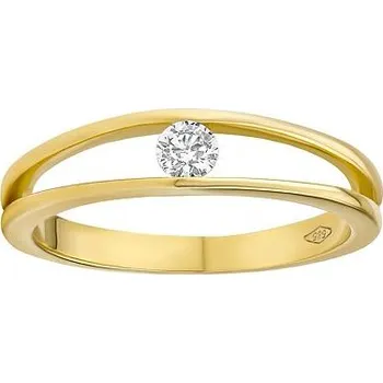 Prsten Zlatý prsten Danika s Brilliance Zirconia ze žlutého 14kt zlata velikost obvod 54 mm FNNNF253RGY-obvod 54 mm