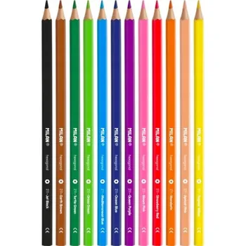 Pastelka Šestihranné PASTELKY PRO DěTI SADA 12 Barev MILAN PASTELKY