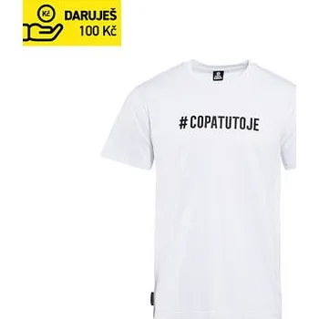 Pánské oblečení Triko COPATUTOJE x Plzeň - 10 let - white velikost XXL