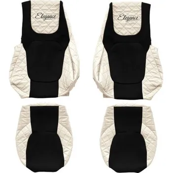 Potah sedadla Kožené autopotahy DAF XG - sklopná sedačka spolujezdce, béžové