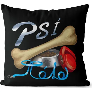 Dekorativní polštářek Polštář 40 x 40 cm - Psí táta